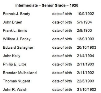 1920 Senior Grade