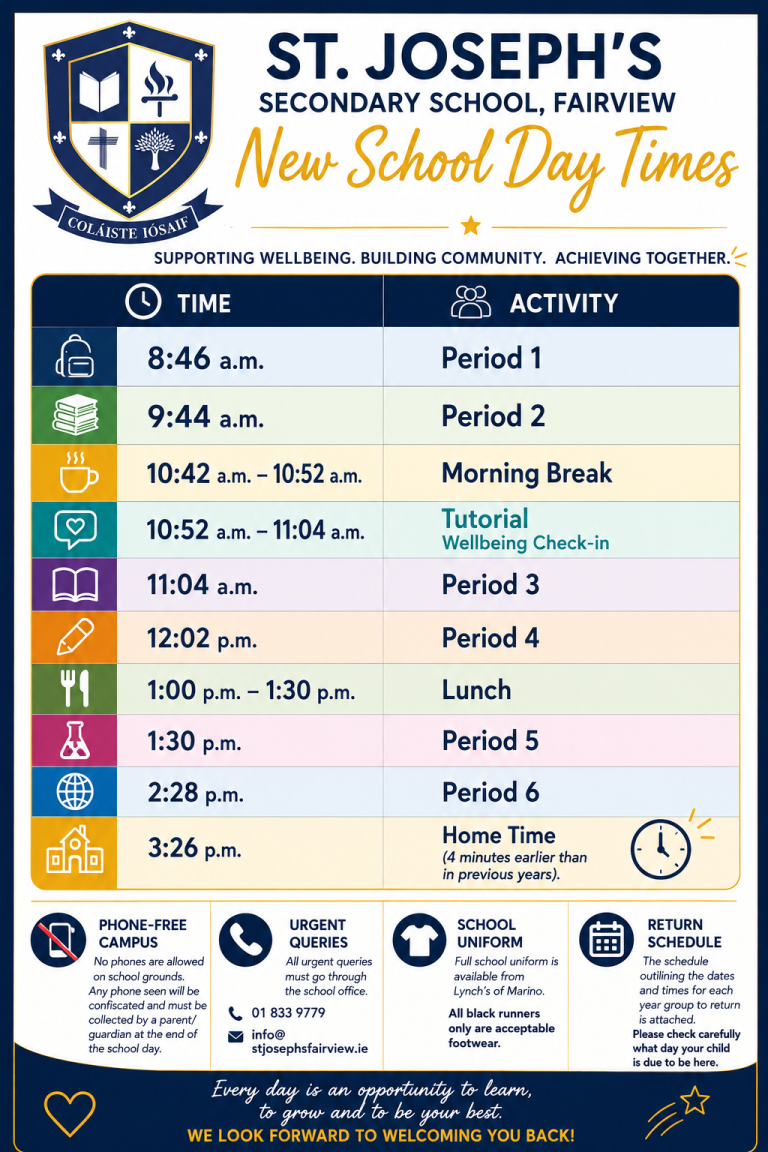 Student Return Schedule